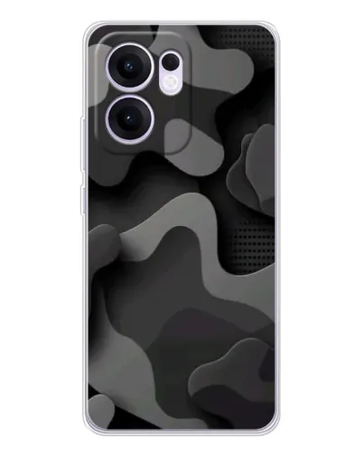 Чехол для OPPO A5x 5G с картинкой «Темный абстрактный камуфляж» Чехол для OPPO A5x 5G с картинкой «Темный абстрактный камуфляж»