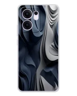 Чехол для OPPO A5x 5G с картинкой «Объемные синие складки» Чехол для OPPO A5x 5G с картинкой «Объемные синие складки»