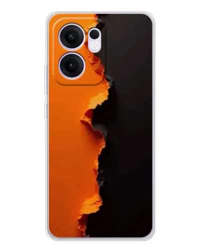 Чехол для OPPO A5x 5G с картинкой «Оранжевый разлом» Чехол для OPPO A5x 5G с картинкой «Оранжевый разлом»
