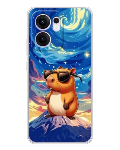 Чехол для OPPO A5x 5G с картинкой «Капибара Ван Гога»