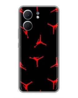 Чехол для OPPO A5x с картинкой «Jordan Red Pattern» Чехол для OPPO A5x с картинкой «Jordan Red Pattern»