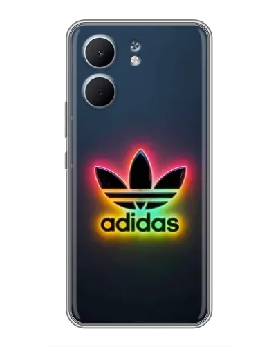 Чехол для OPPO A5x с картинкой «Неоновый Adidas»