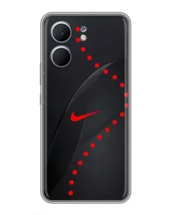 Чехол для OPPO A5x с картинкой «Абстрактный дизайн Nike»