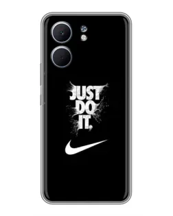 Чехол для OPPO A5x с картинкой «Текстовый принт Nike»