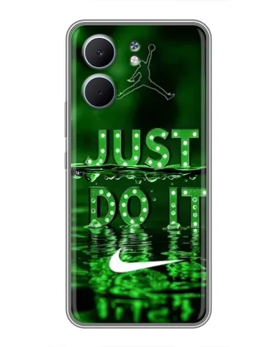 Чехол для OPPO A5x с картинкой «Зеленый неоновый Nike»