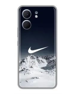 Чехол для OPPO A5x с картинкой «Nike — зимние горы»