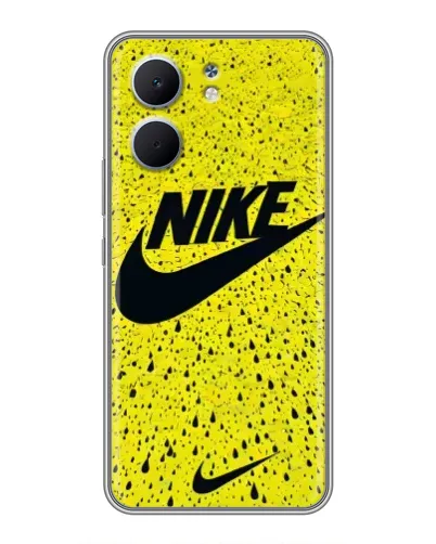 Чехол для OPPO A5x с картинкой «Желтый текстурный Nike»
