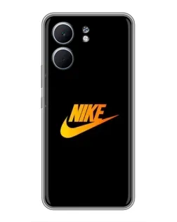 Чехол для OPPO A5x с картинкой «Золотой логотип Nike»