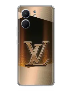 Чехол для OPPO A5x с картинкой «LV — золотое сияние»