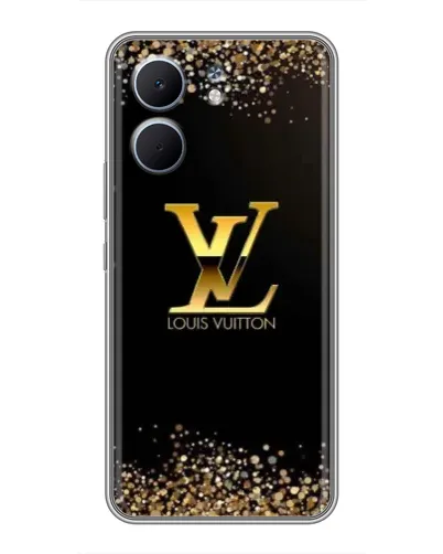 Чехол для OPPO A5x с картинкой «LV — золотые искры»