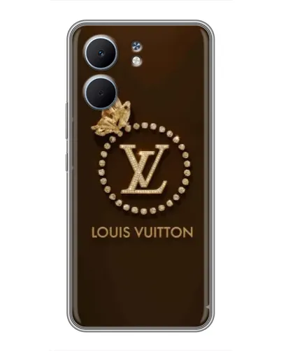 Чехол для OPPO A5x с картинкой «LV — золотая печать»