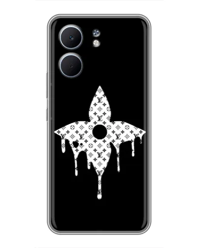 Чехол для OPPO A5x с картинкой «Цветочная монограмма»