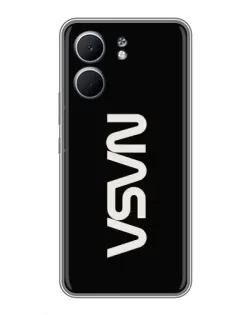 Чехол для OPPO A5x с картинкой «NASA — вертикальный логотип»