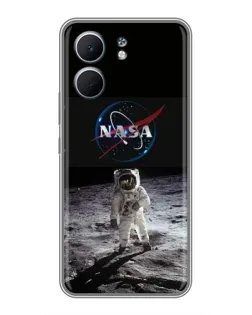 Чехол для OPPO A5x с картинкой «Астронавт на Луне»