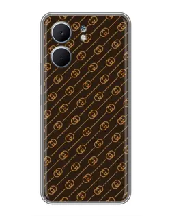 Чохол для OPPO A5x з картинкою «Gucci — золоті діагоналі» Чохол для OPPO A5x з картинкою «Gucci — золоті діагоналі»