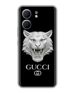 Чохол для OPPO A5x з картинкою «Gucci — срібний лев» Чохол для OPPO A5x з картинкою «Gucci — срібний лев»