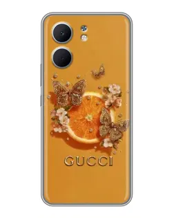 Чохол для OPPO A5x з картинкою «Gucci — золоті метелики» Чохол для OPPO A5x з картинкою «Gucci — золоті метелики»