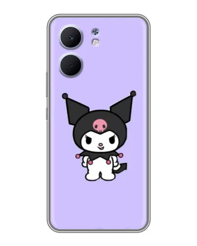 Чехол для OPPO A5x с картинкой «Kuromi — нежный фиолетовый»