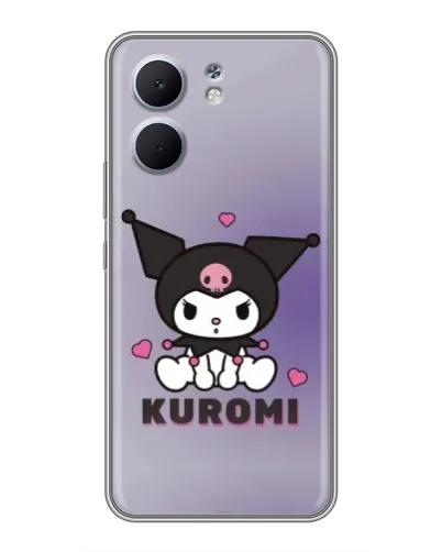 Чехол для OPPO A5x с картинкой «Kuromi — фиолетовый арт»