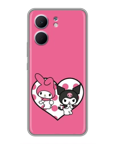 Чехол для OPPO A5x с картинкой «Kuromi и My Melody»