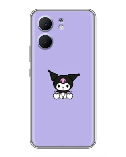 Чехол для OPPO A5x с картинкой «Kuromi — фиолетовый минимализм»