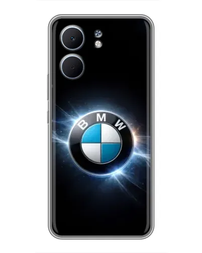 Чехол для OPPO A5x с картинкой «BMW — неоновое сияние»
