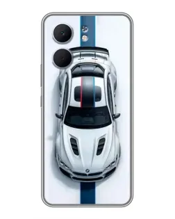 Чехол для OPPO A5x с картинкой «Вид сверху — BMW M»