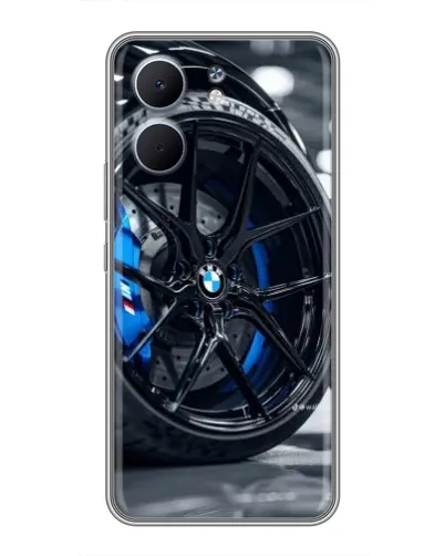 Чехол для OPPO A5x с картинкой «Колесо BMW вблизи»