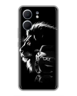 Чехол для OPPO A5x с картинкой «BMW и лев»