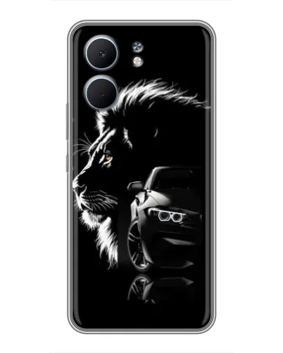 Чехол для OPPO A5x с картинкой «BMW и лев»