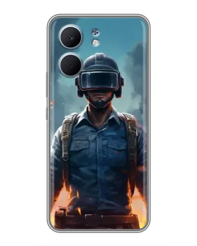 Чехол для OPPO A5x с картинкой «PUBG — реалистичный герой»