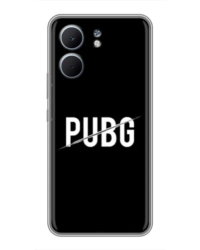 Чехол для OPPO A5x с картинкой «PUBG — белый логотип»