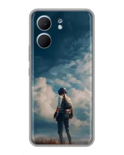 Чехол для OPPO A5x с картинкой «Герой PUBG на скале» Чехол для OPPO A5x с картинкой «Герой PUBG на скале»