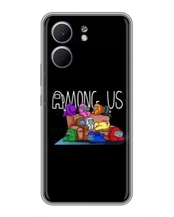 Чехол для OPPO A5x с картинкой «Логотип Among Us»