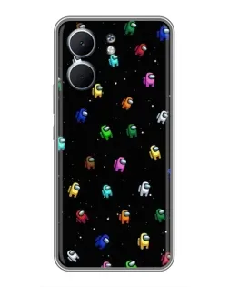 Чехол для OPPO A5x с картинкой «Экипаж Among Us»