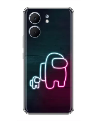 Чехол для OPPO A5x с картинкой «Among Us неон-арт» Чехол для OPPO A5x с картинкой «Among Us неон-арт»