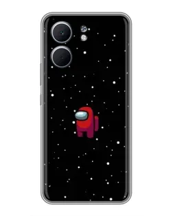 Чехол для OPPO A5x с картинкой «Красный Among Us»