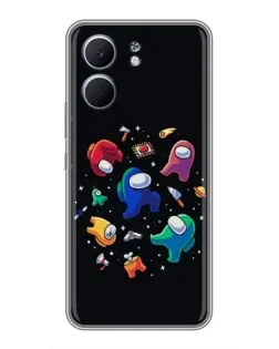 Чехол для OPPO A5x с картинкой «Among Us космос»