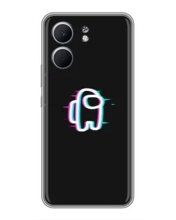 Чехол для OPPO A5x с картинкой «Among Us неон»