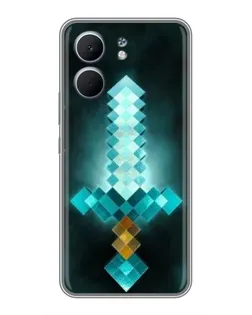 Чехол для OPPO A5x с картинкой «Алмазный меч неон» Чехол для OPPO A5x с картинкой «Алмазный меч неон»