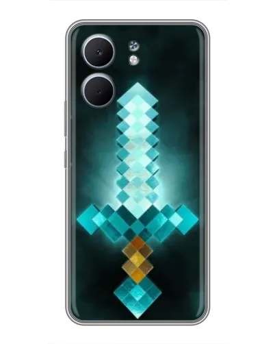Чехол для OPPO A5x с картинкой «Алмазный меч неон» Чехол для OPPO A5x с картинкой «Алмазный меч неон»