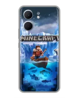 Чехол для OPPO A5x с картинкой «Minecraft ледяной мир» Чехол для OPPO A5x с картинкой «Minecraft ледяной мир»