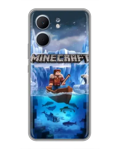 Чехол для OPPO A5x с картинкой «Minecraft ледяной мир» Чехол для OPPO A5x с картинкой «Minecraft ледяной мир»