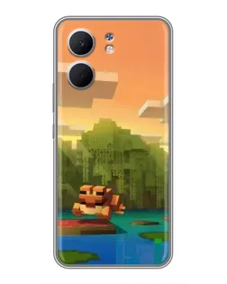 Чехол для OPPO A5x с картинкой «Майнкрафт закат солнца» Чехол для OPPO A5x с картинкой «Майнкрафт закат солнца»