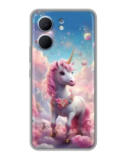 Чехол для OPPO A5x с картинкой «Единорог среди облаков»