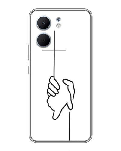 Чехол для OPPO A5x с картинкой «Рука держит» Чехол для OPPO A5x с картинкой «Рука держит»