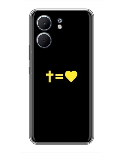Чехол для OPPO A5x с картинкой «Сердце и Крест» Чехол для OPPO A5x с картинкой «Сердце и Крест»
