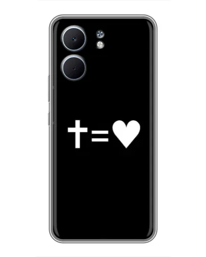 Чехол для OPPO A5x с картинкой «Крест и Сердце» Чехол для OPPO A5x с картинкой «Крест и Сердце»