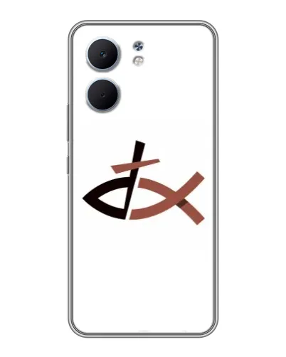 Чехол для OPPO A5x с картинкой «Рыба и крест» Чехол для OPPO A5x с картинкой «Рыба и крест»