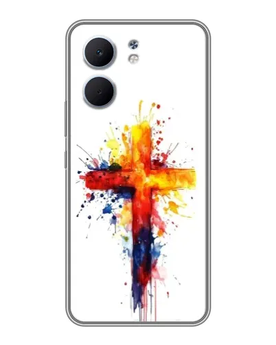 Чехол для OPPO A5x с картинкой «Акварельный крест» Чехол для OPPO A5x с картинкой «Акварельный крест»